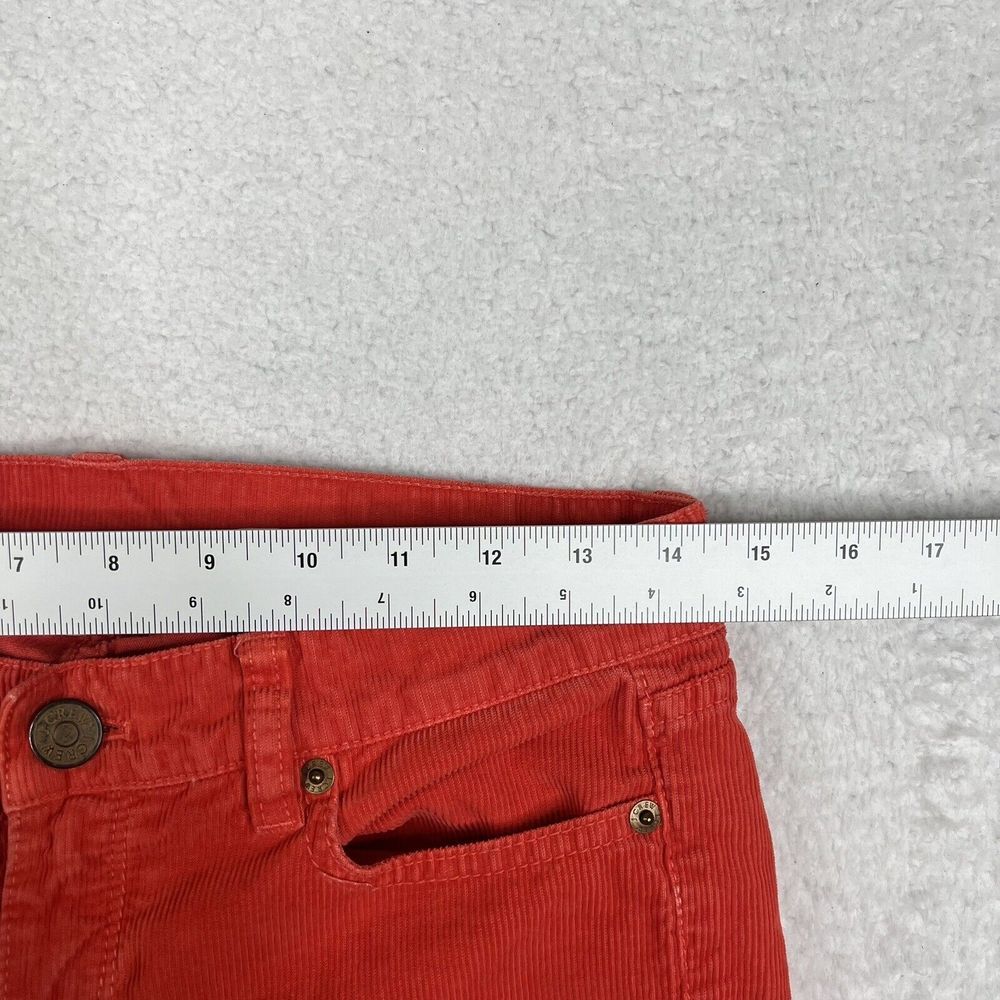 J Crew Pants Womens 25S Red Corduroy Skinny Leg Matchstick City Fit Cotton - Picture 7 of 12
